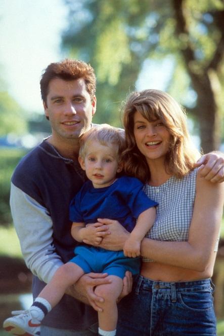 Kirstie Alley與尊特拉華達合演1989年電影《Look Who's Talking》擦出愛火。