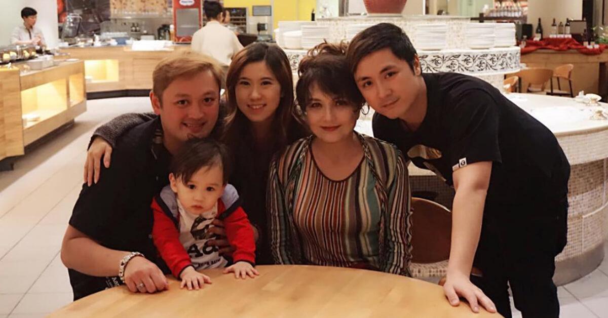 施明常常出席家庭聚會。