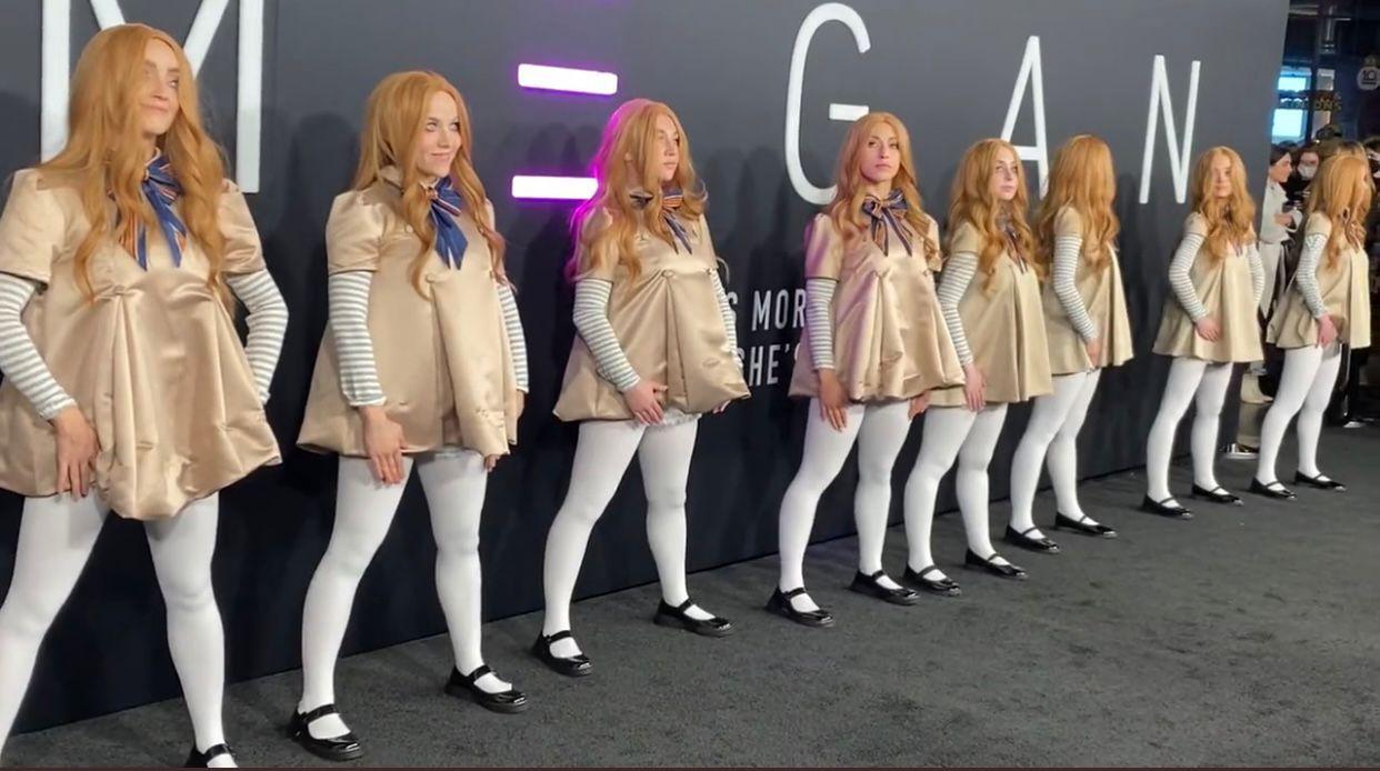 《人工殺姬》首映禮,大會安排八個M3GAN登場。