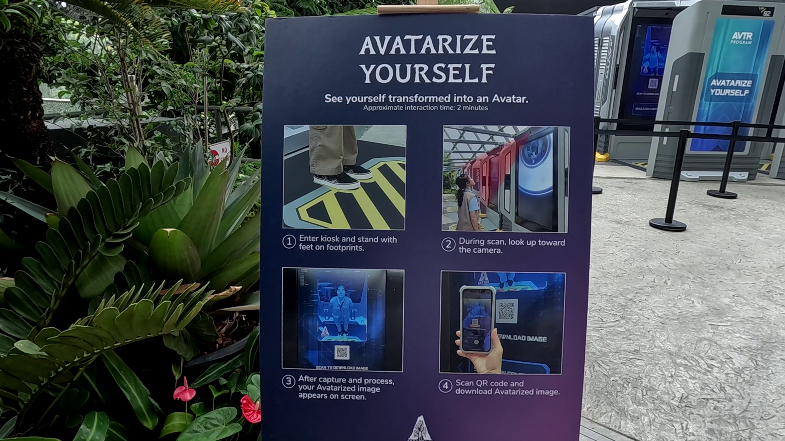 打卡位3:「AVATARISE YOURSELF」變身阿凡達