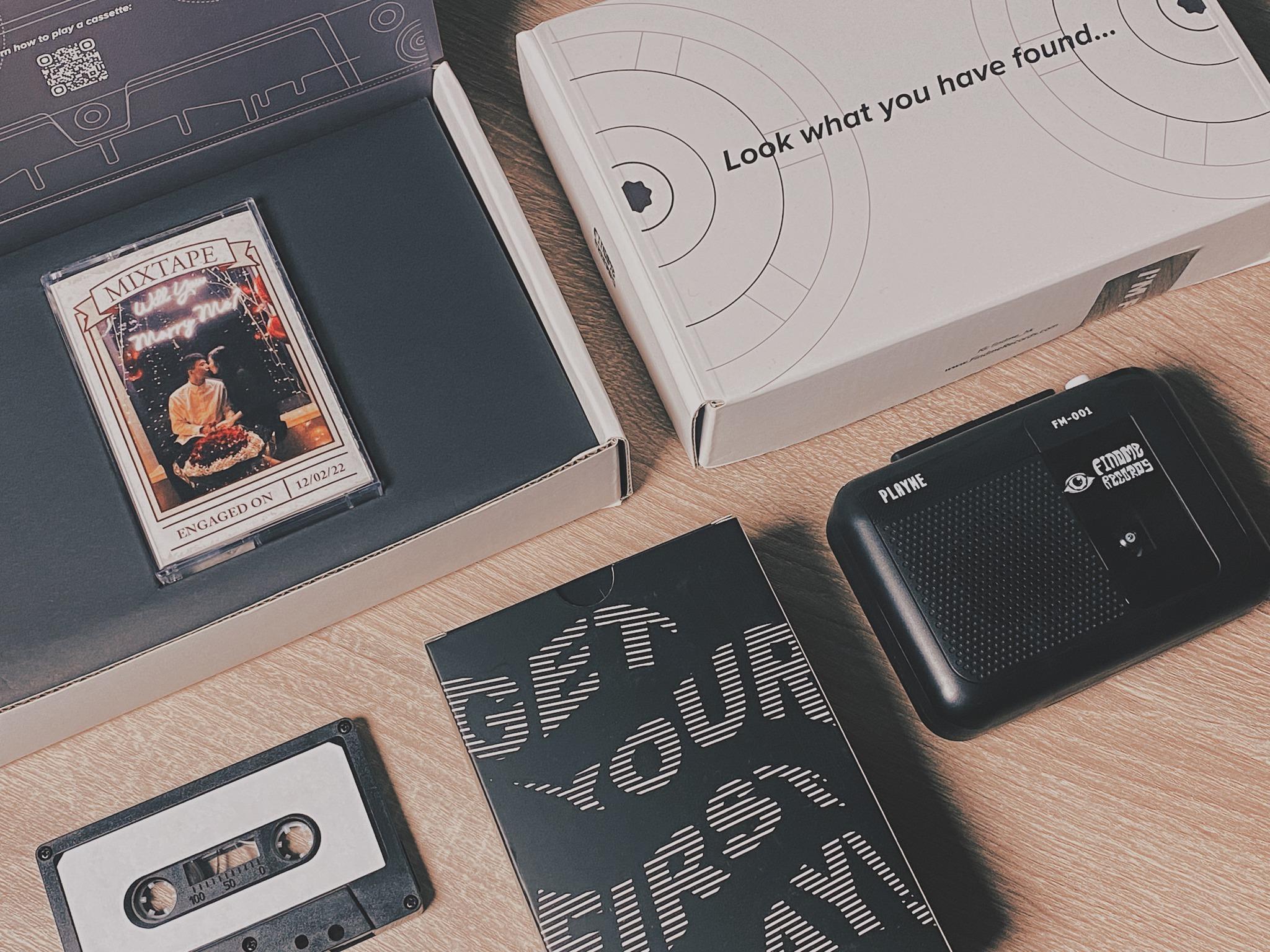 情人節禮物推介2023|Findme Records 客製化錄音帶禮盒 $246.4起 (88折,原價$280起)