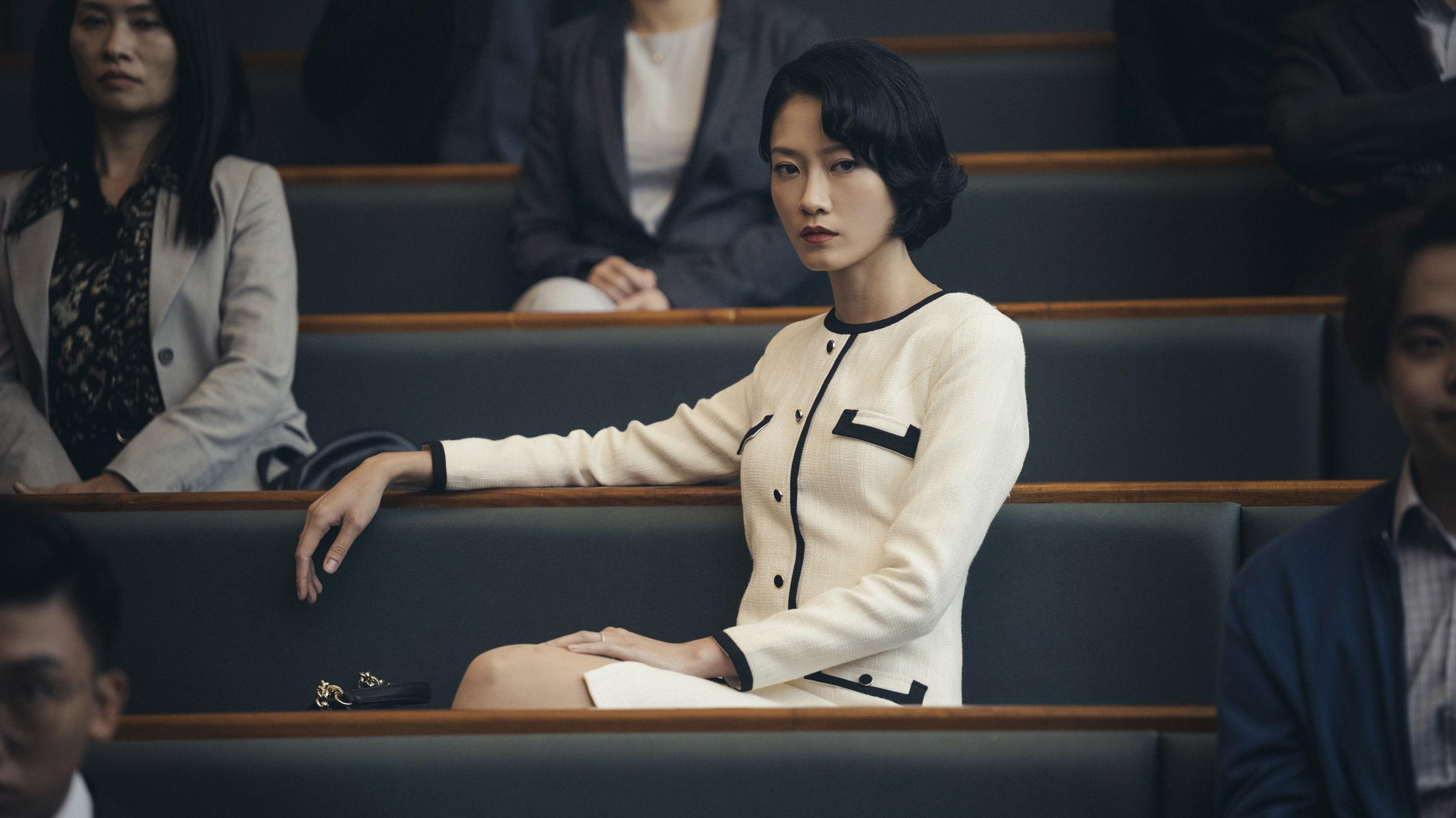 廖子妤在《毒舌大狀》演恃勢凌人的名媛。(《毒舌大狀》劇照)