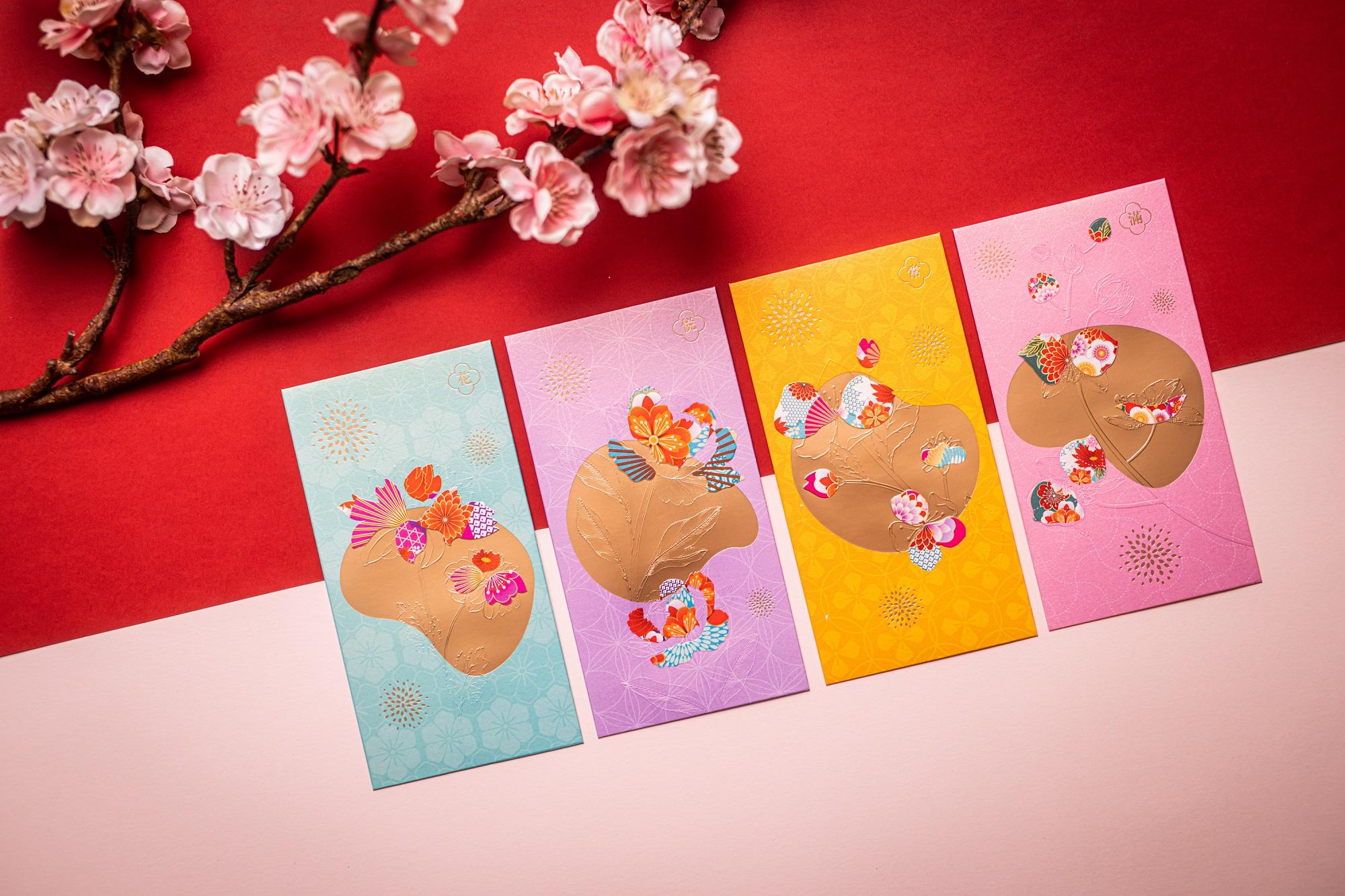 兔年商場利是封合集|東港城 X Mikiki等新地5大商場「花悅常滿」利是封