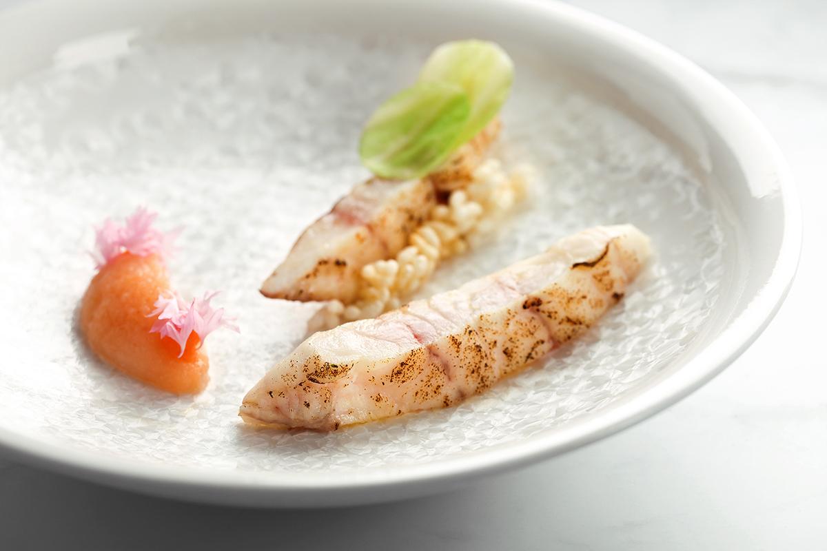 明太子椰菜蓉伴慢煮黃鰭石斑魚