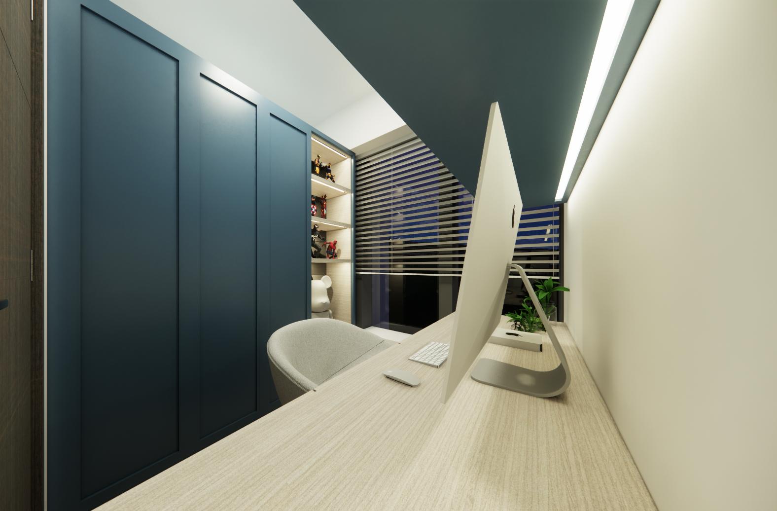 書房衣櫃及雜物櫃可作擺放公仔擺設的用途