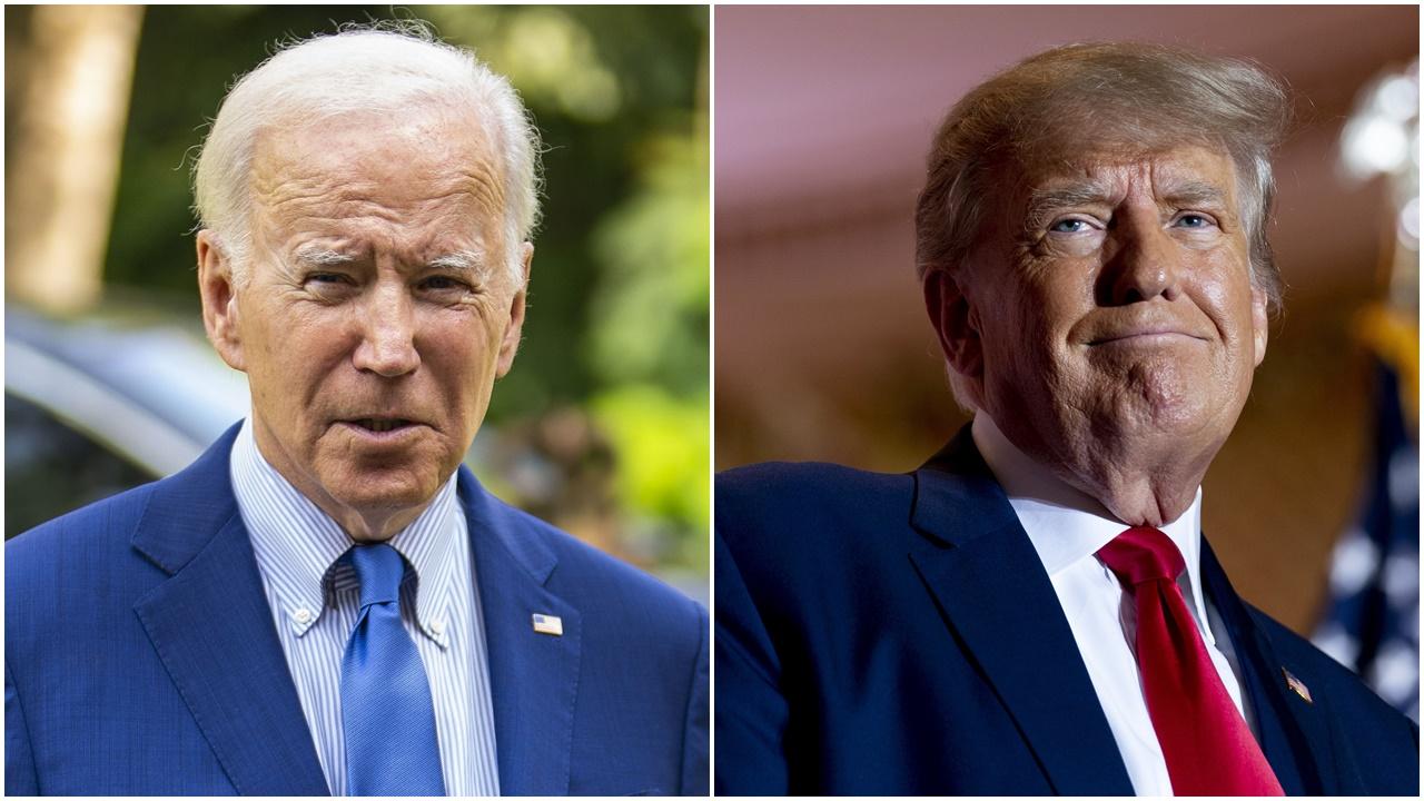 特朗普拜登先後被揭發或報告在辦公室及寓所收藏或保留政府機密文件。(資料圖片)