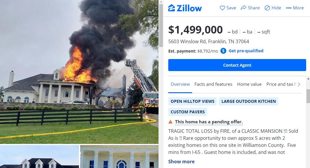 Zillow求售廣告。