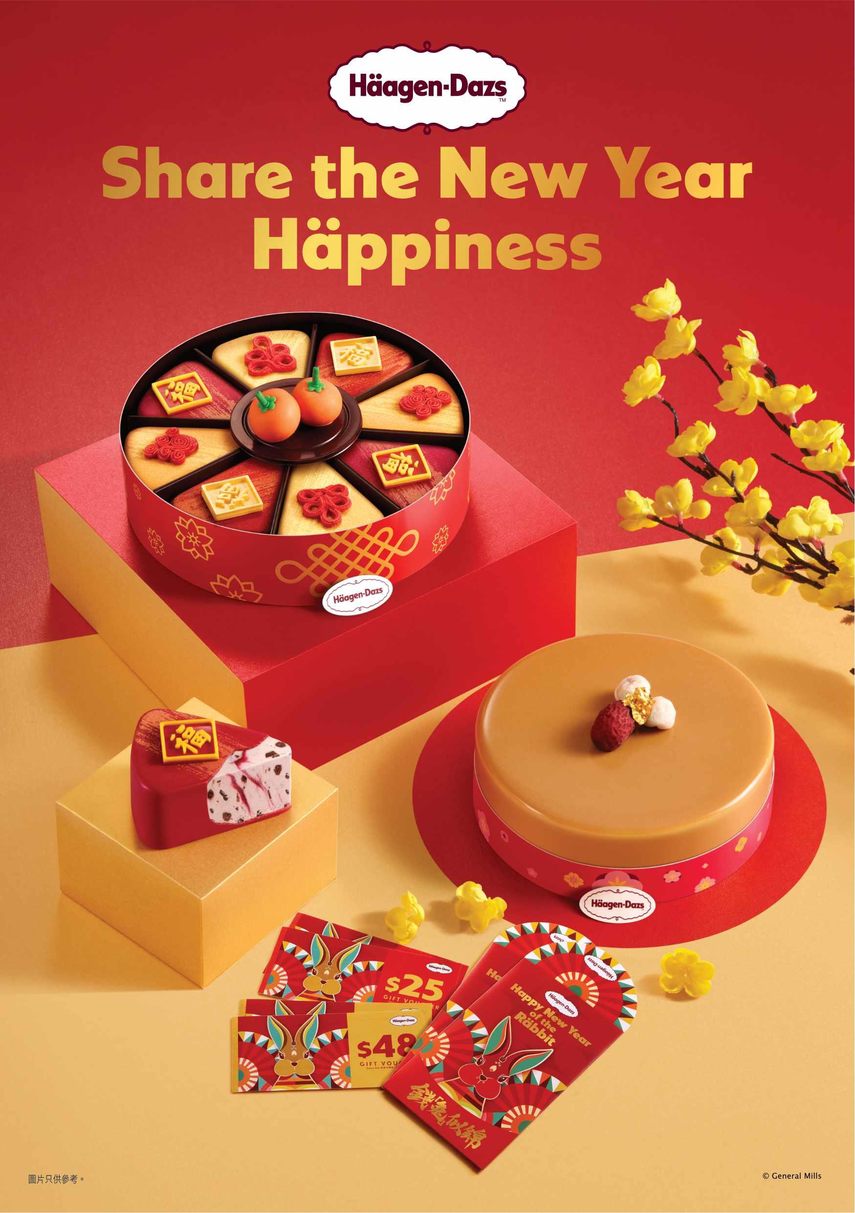 Häagen-Dazs™ 精心設計兩款賀年雪糕蛋糕