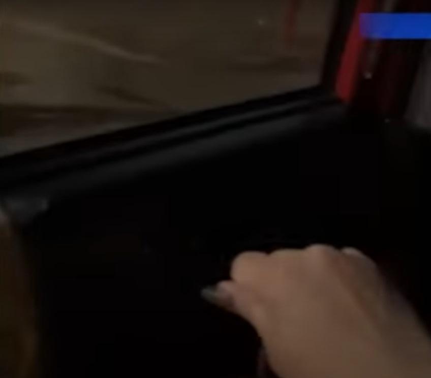 女乘客開車時,的士司機忽然開車。(網片截圖)