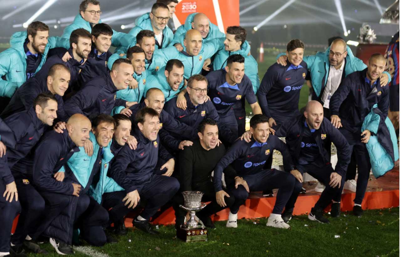 西班牙超級盃|輕取皇馬 沙維首領巴塞捧盃