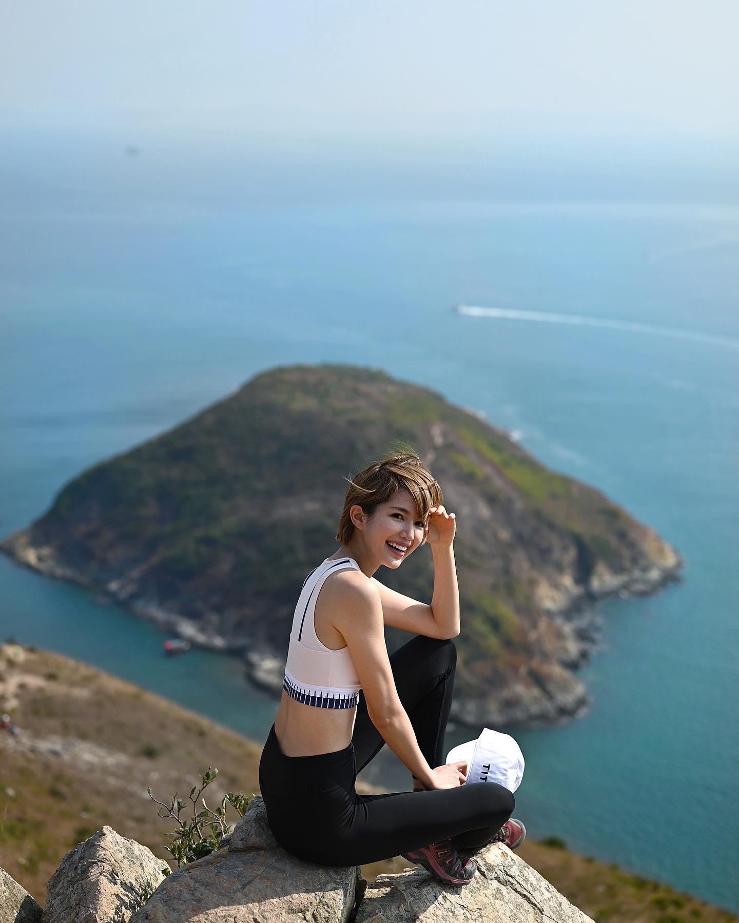 蘇皓兒Chloe So在玉桂山打卡。