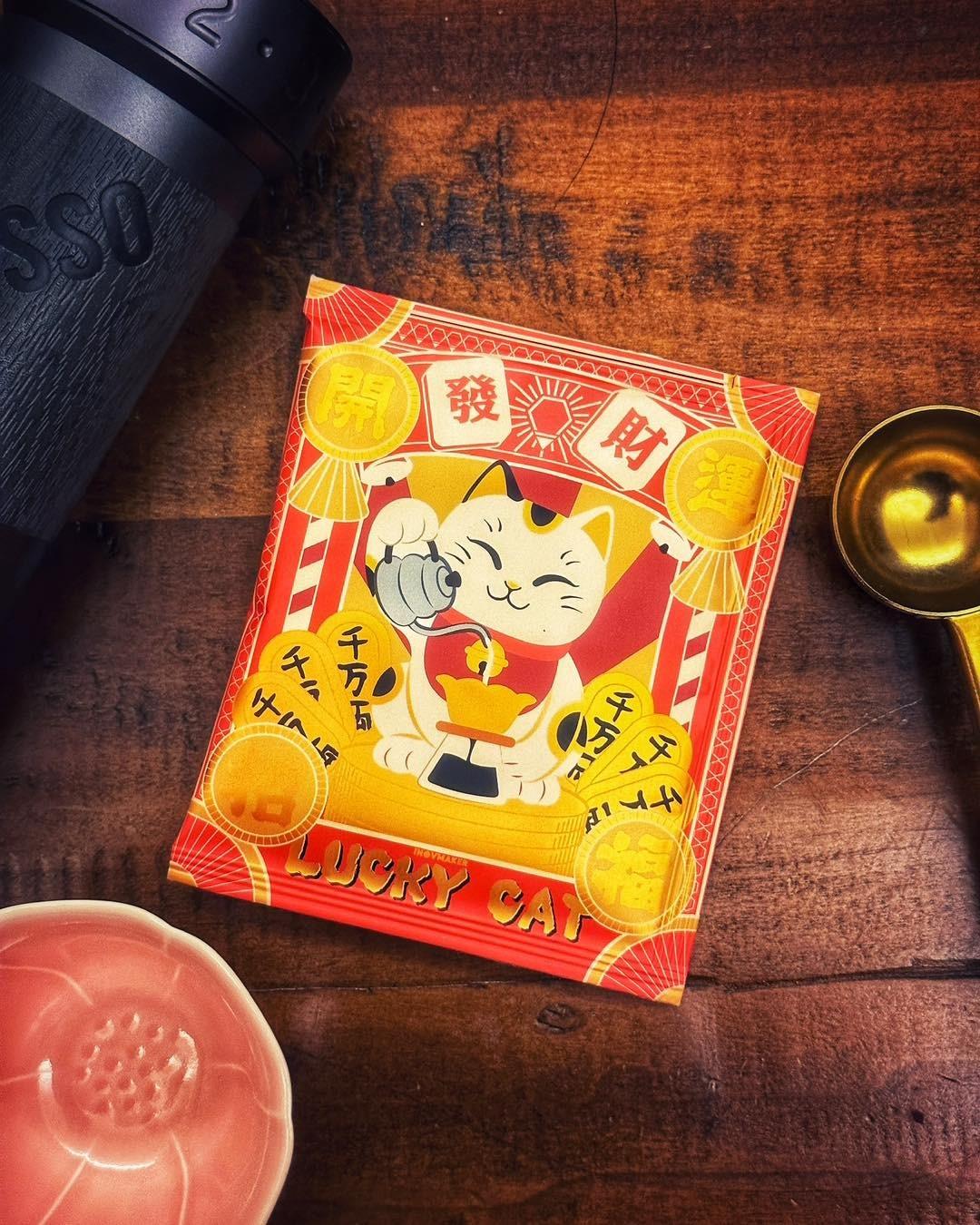 御守包裝的咖啡包。