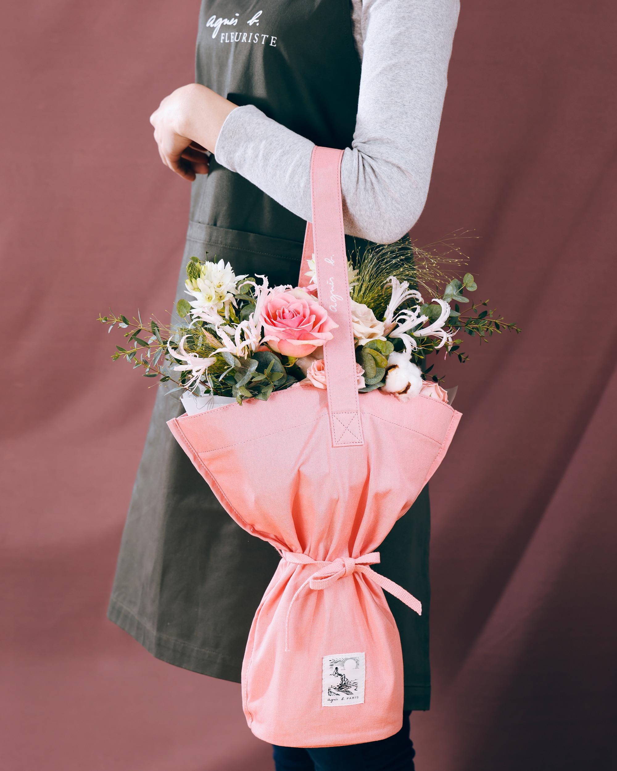 情人節禮物推介2023|agnès b. FLEURISTE 環保布袋花束