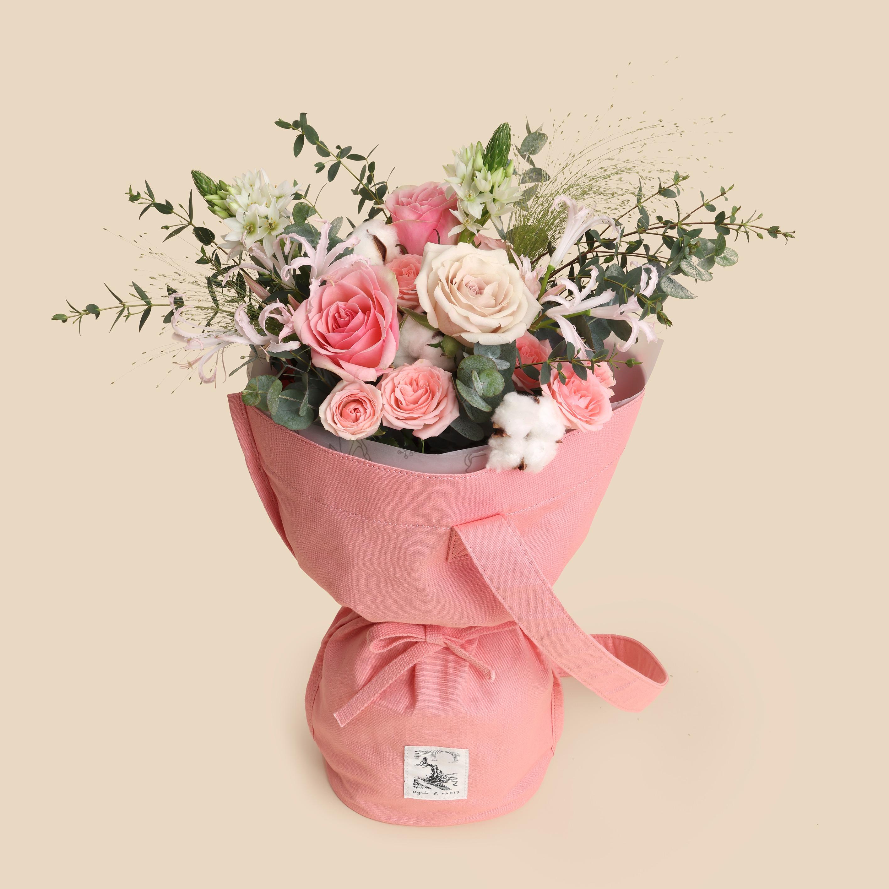 情人節禮物推介2023|agnès b. FLEURISTE 環保布袋花束 Jeanne $1,980