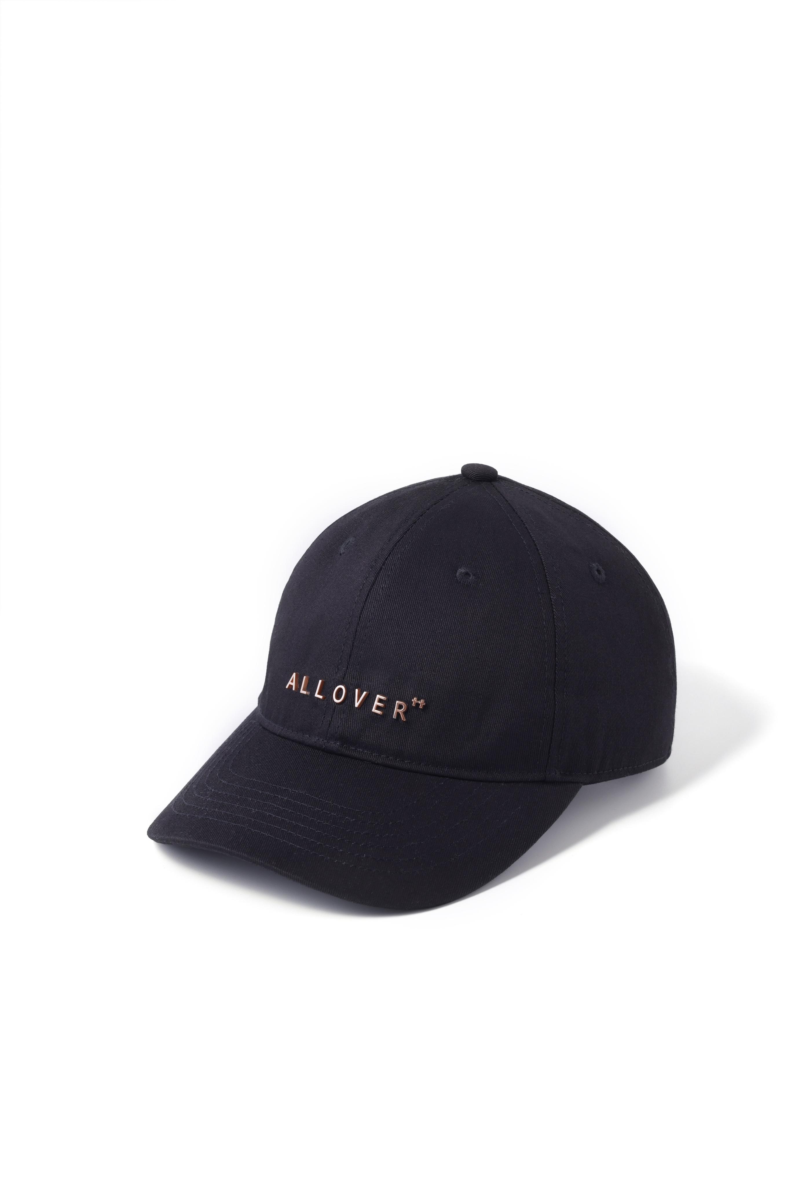 金屬logo棒球帽(黑色)