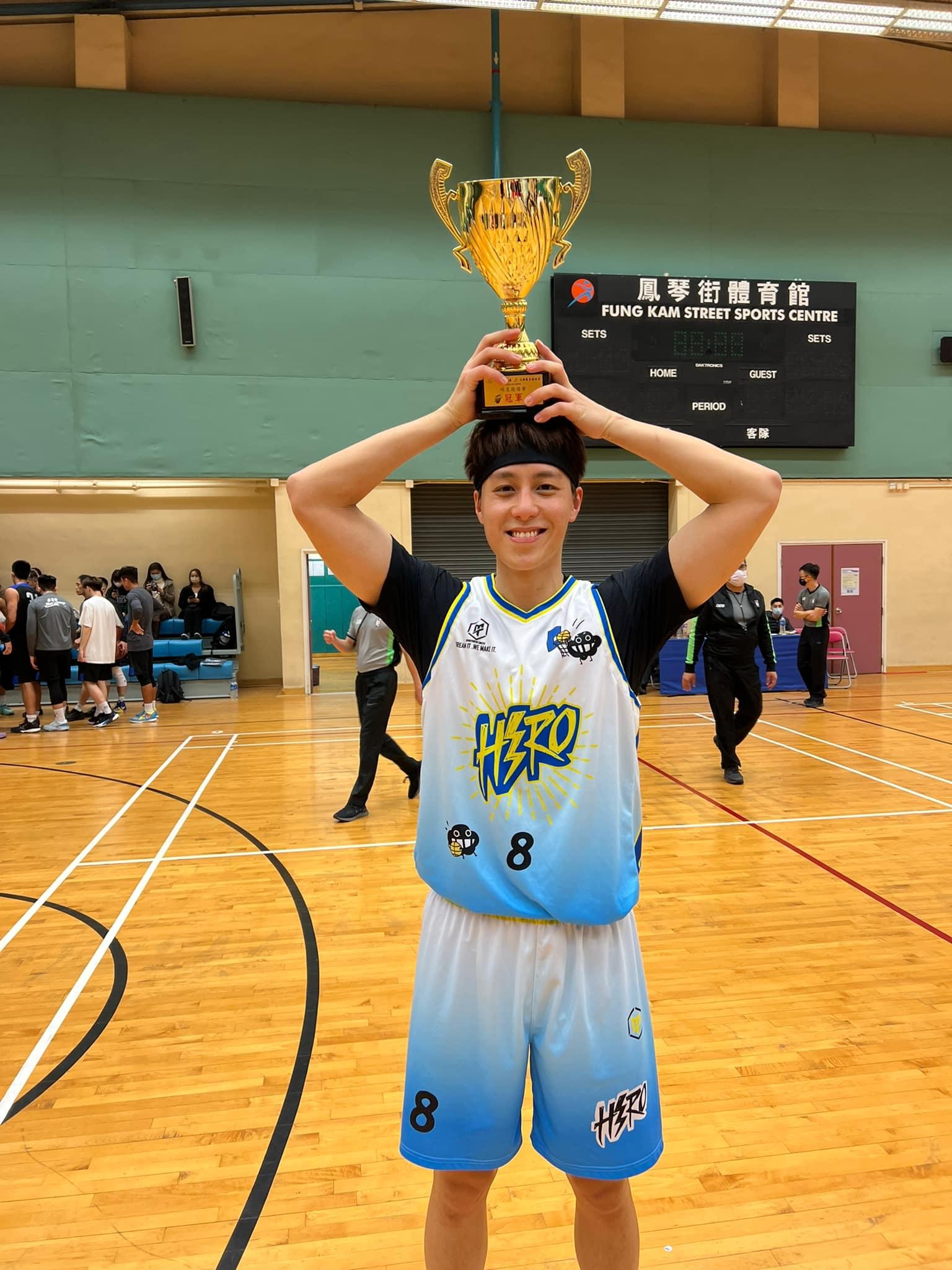 1.87米的陳安立參與不少籃球聯賽。(陳安立FB)