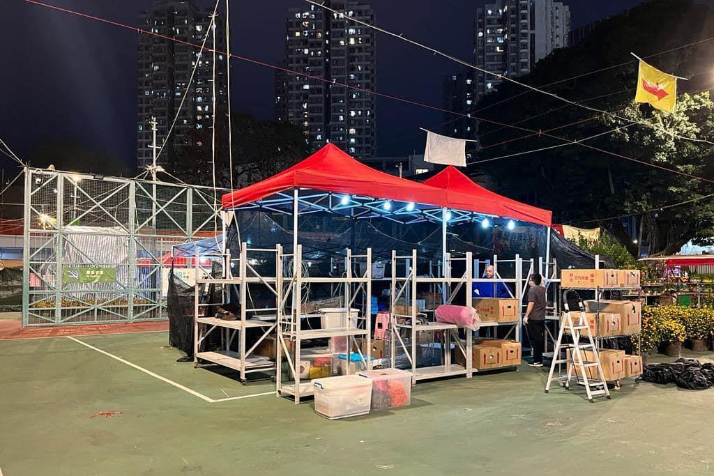 環境及生態局晚上在社交網站表示,攤擋已經亮燈。(環境及生態局FB)