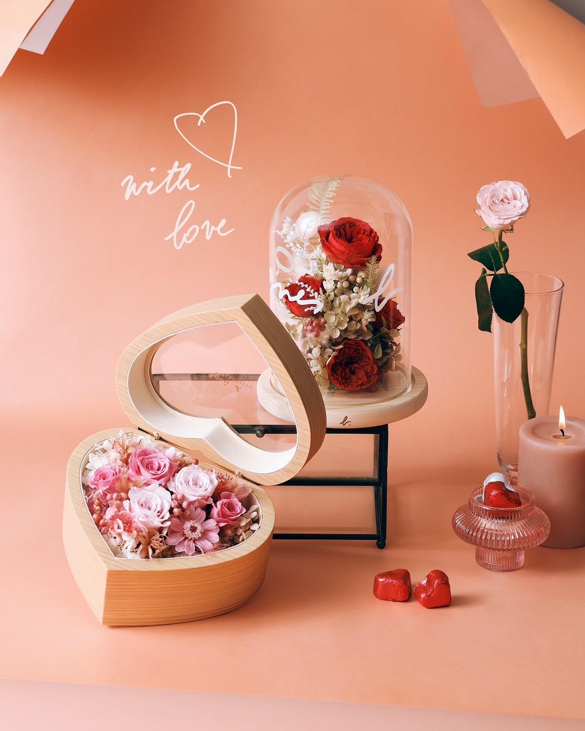 情人節禮物推介2023|agnès b. FLEURISTE b. bear永生花禮盒