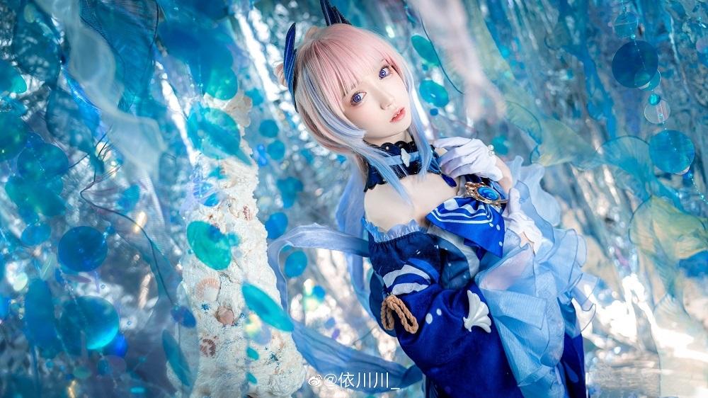 依川川有最美原神Coser稱號。(依川川微博)
