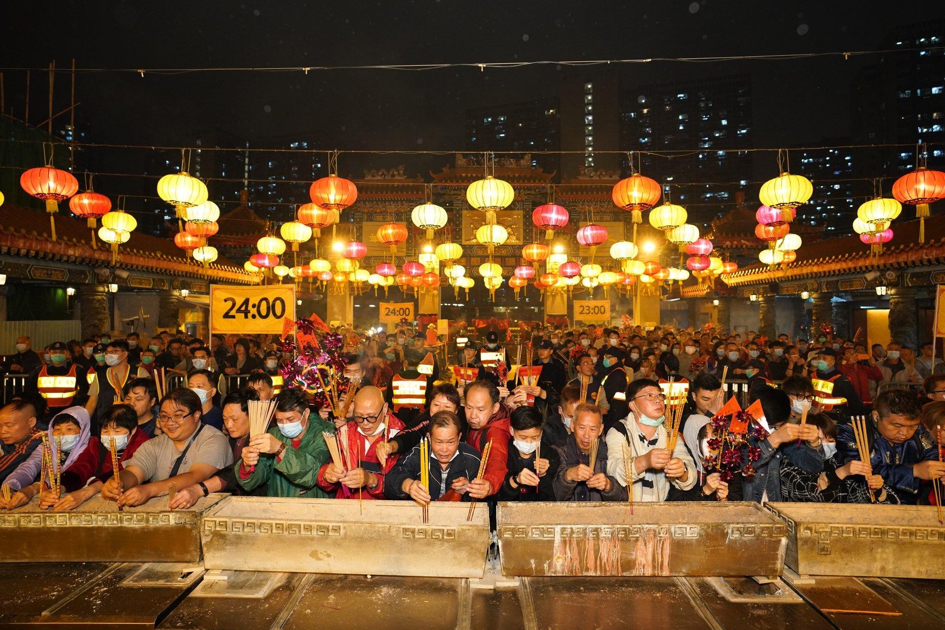 新年好去處2023|黃大仙祠頭炷香 (圖及來源:嗇色園黃大仙祠FB)