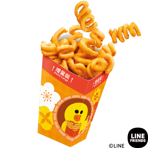 由1月9日起,各款招財福堡套餐可加港幣9元升級至大大啖組合,以享熱情果梳打及增量裝扭扭薯條。