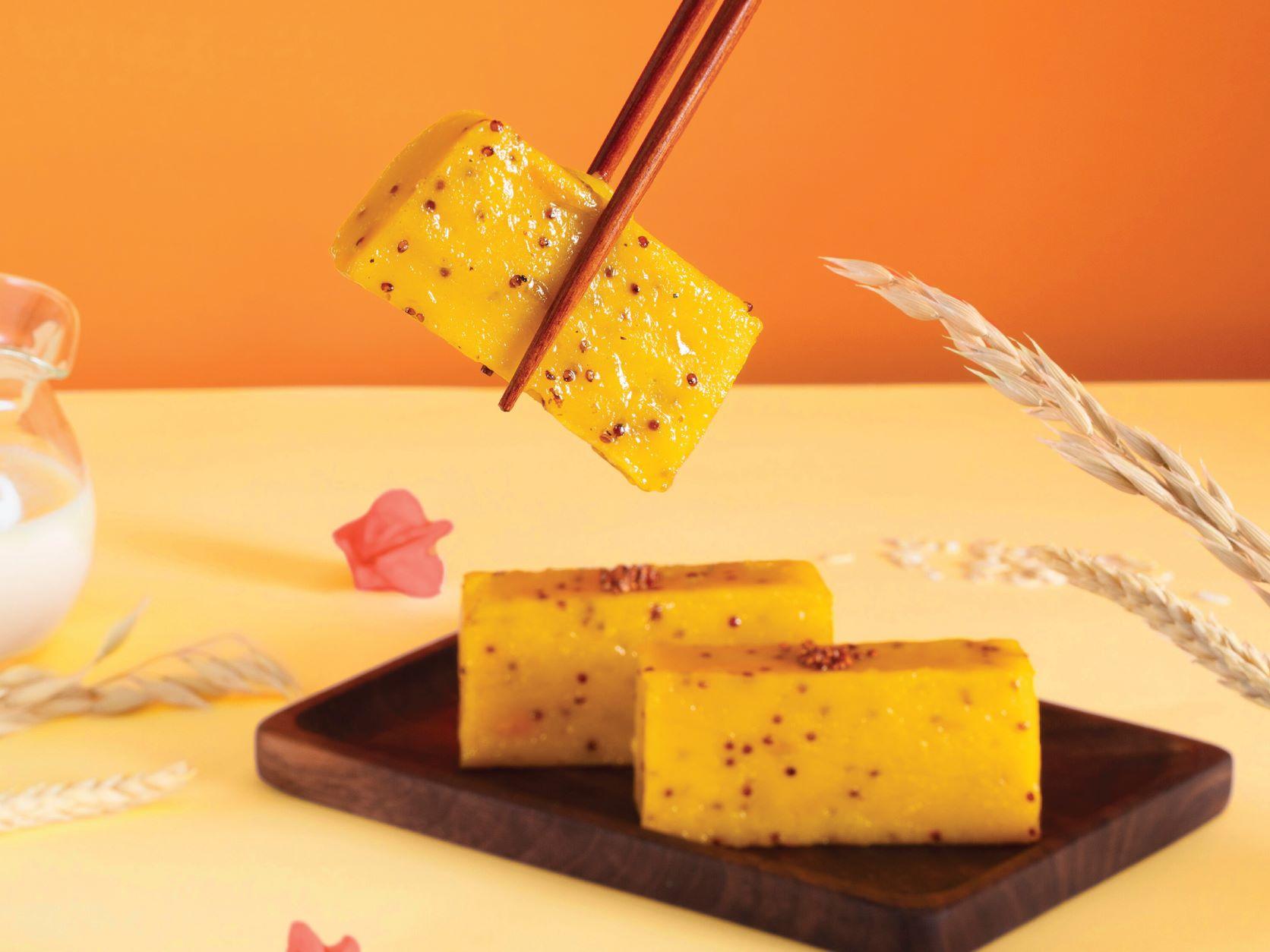 人氣推介「黃金滿Oat」南瓜薑黃紅藜麥燕麥奶年糕(原價$168元,優惠價$148元)