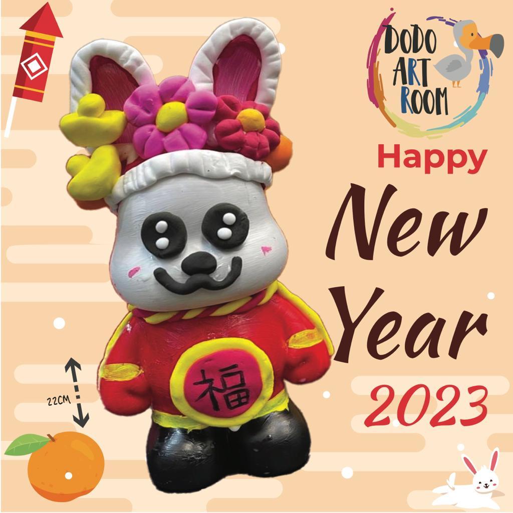 Dodo Artroom──兔年黏土x塗鴉 福兔工作坊(親子班)