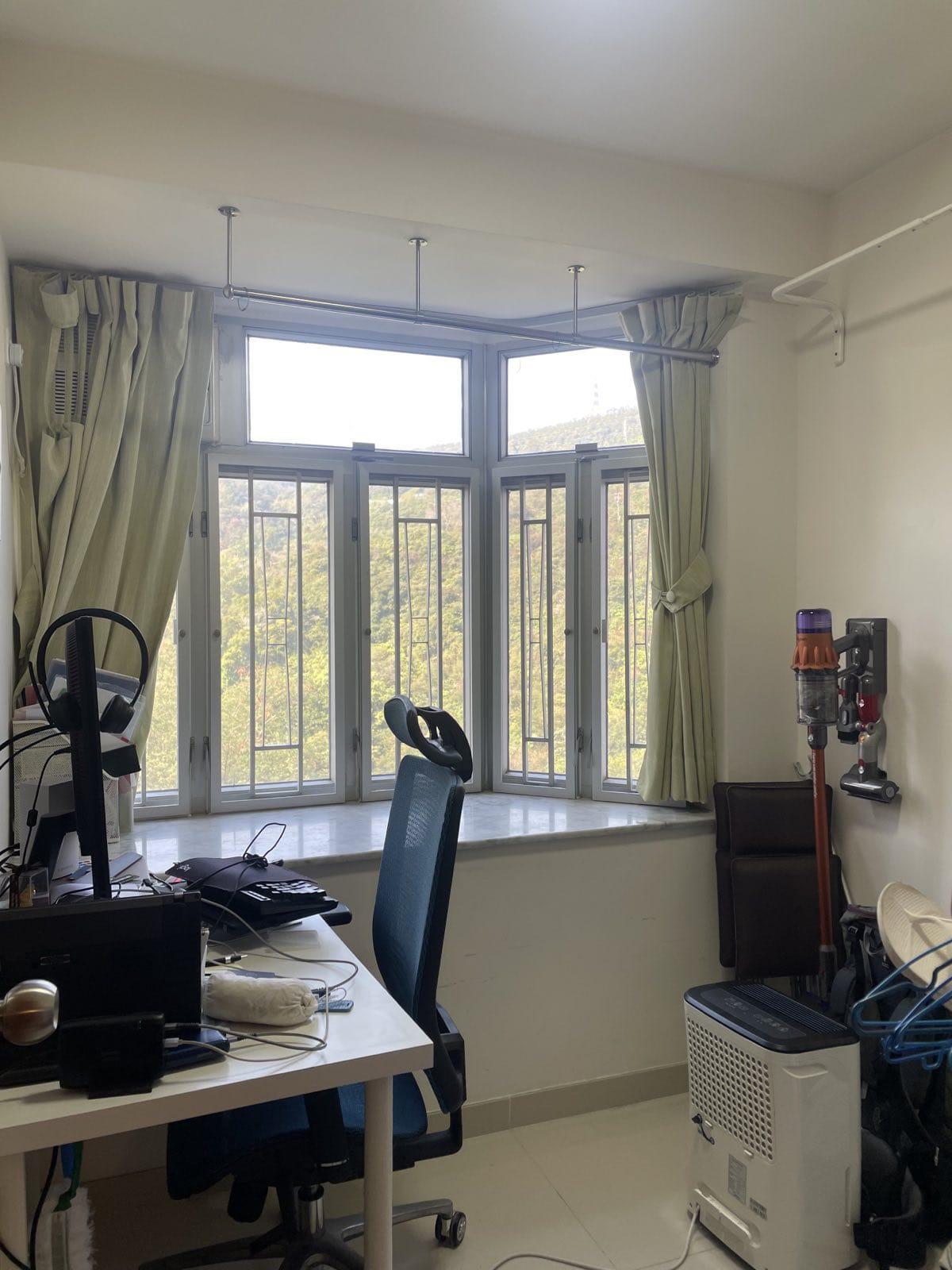 兩個房間均望綠意山景和園景,空氣清新流通。