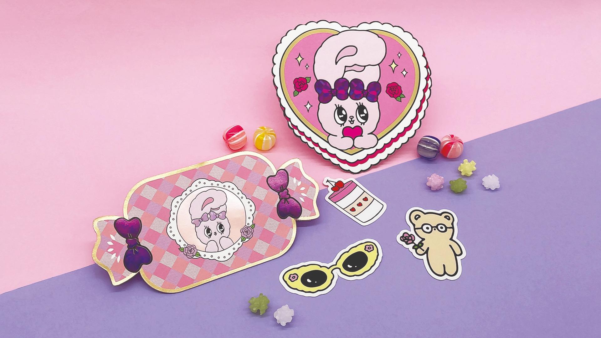 兔年商場利是封合集|LCX x Esther Bunny 紫想甜蜜利是封