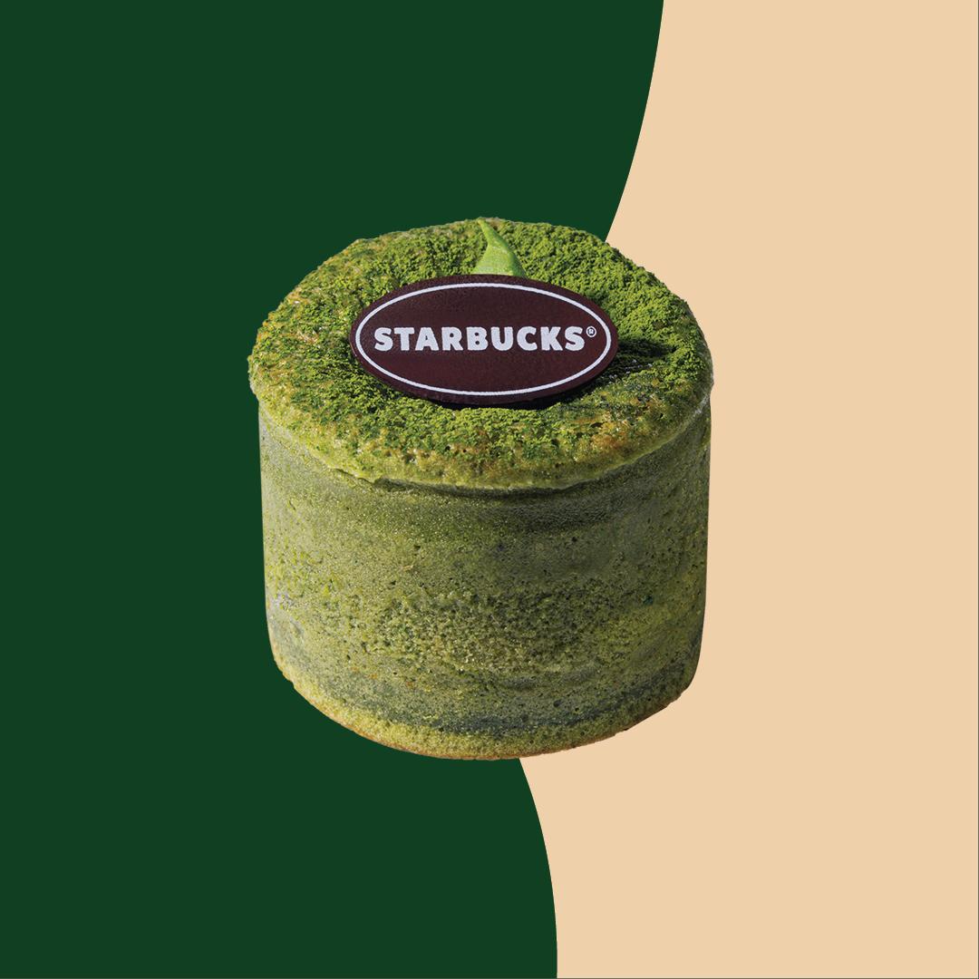 抹茶麻糬流心蛋糕 — 在茶香撲鼻的抹茶海綿蛋糕中注入馥郁的抹茶醬、白朱古力,以及彈牙麻 糬餡。品嘗時流心抹茶醬一湧而出,茶香滿溢,為這個冬天營造溫暖驚喜。