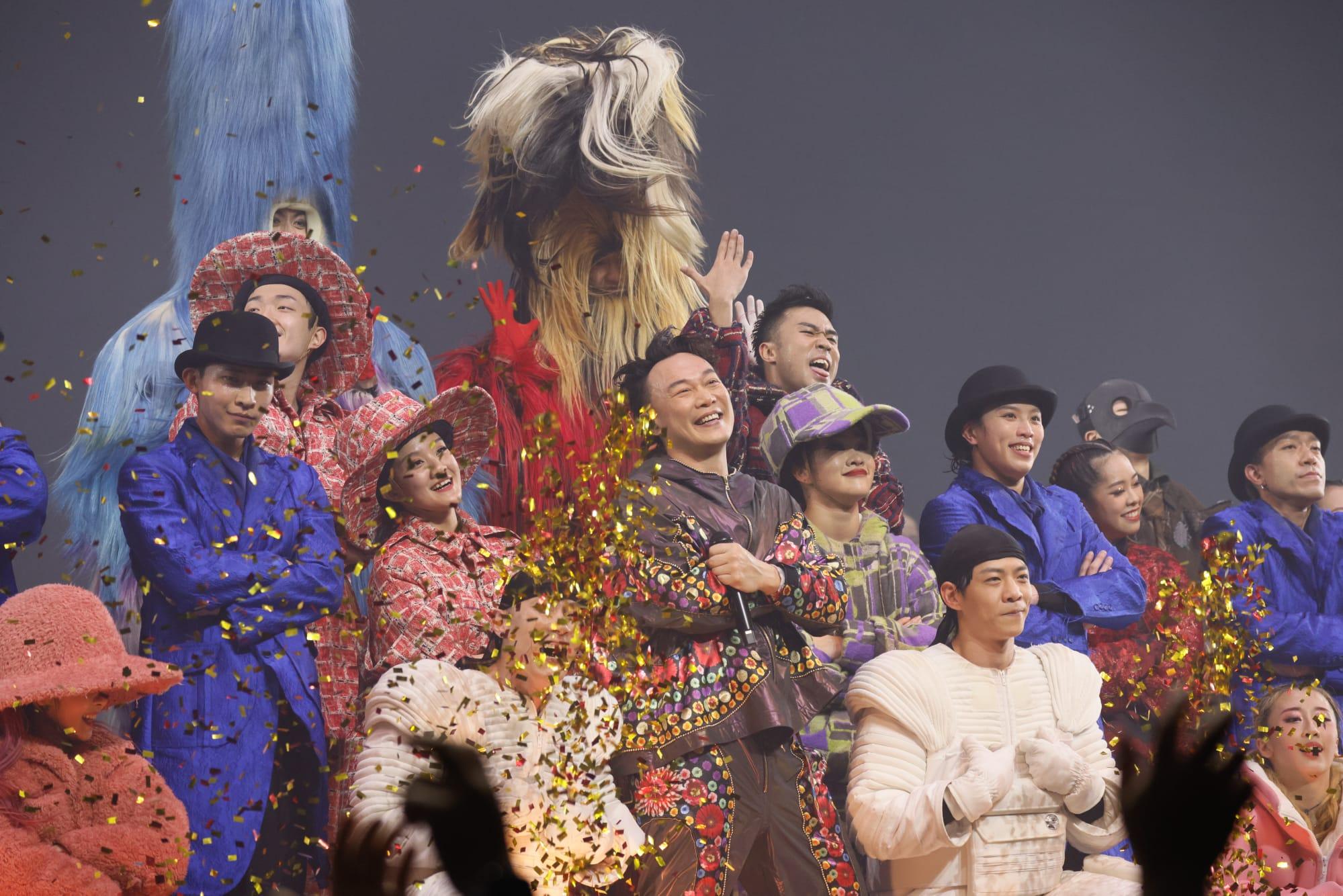 陳奕迅(Eason)紅館演唱會《Fear and Dreams》尾場。(蘇文傑攝)