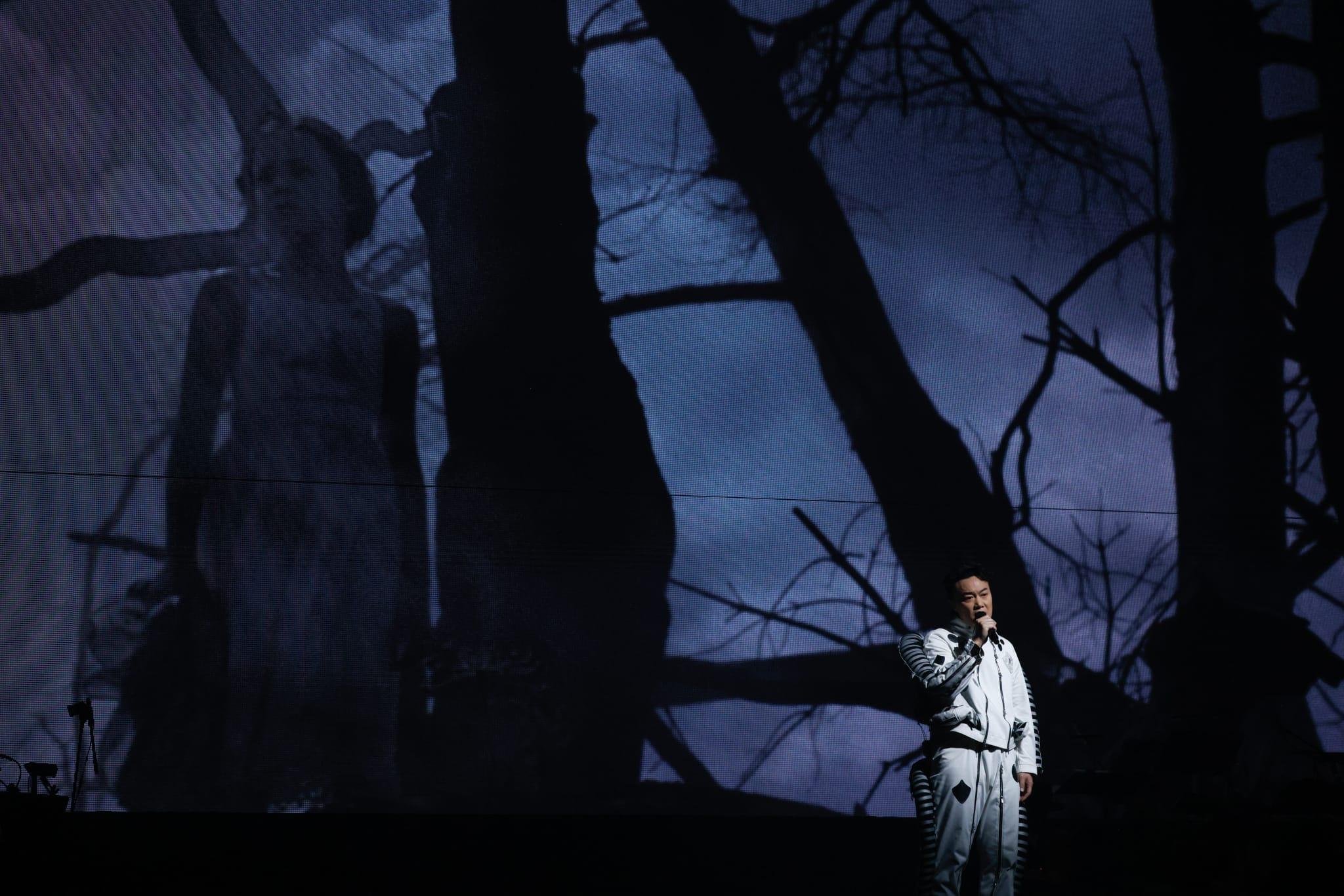 陳奕迅(Eason)紅館演唱會《Fear and Dreams》尾場。(蘇文傑攝)