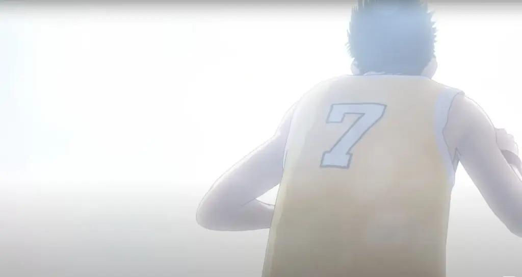 宮城宗太是穿著7號球衣,宮城良田也因此選擇了7號球衣。(《The First Slam Dunk》預告片截圖)