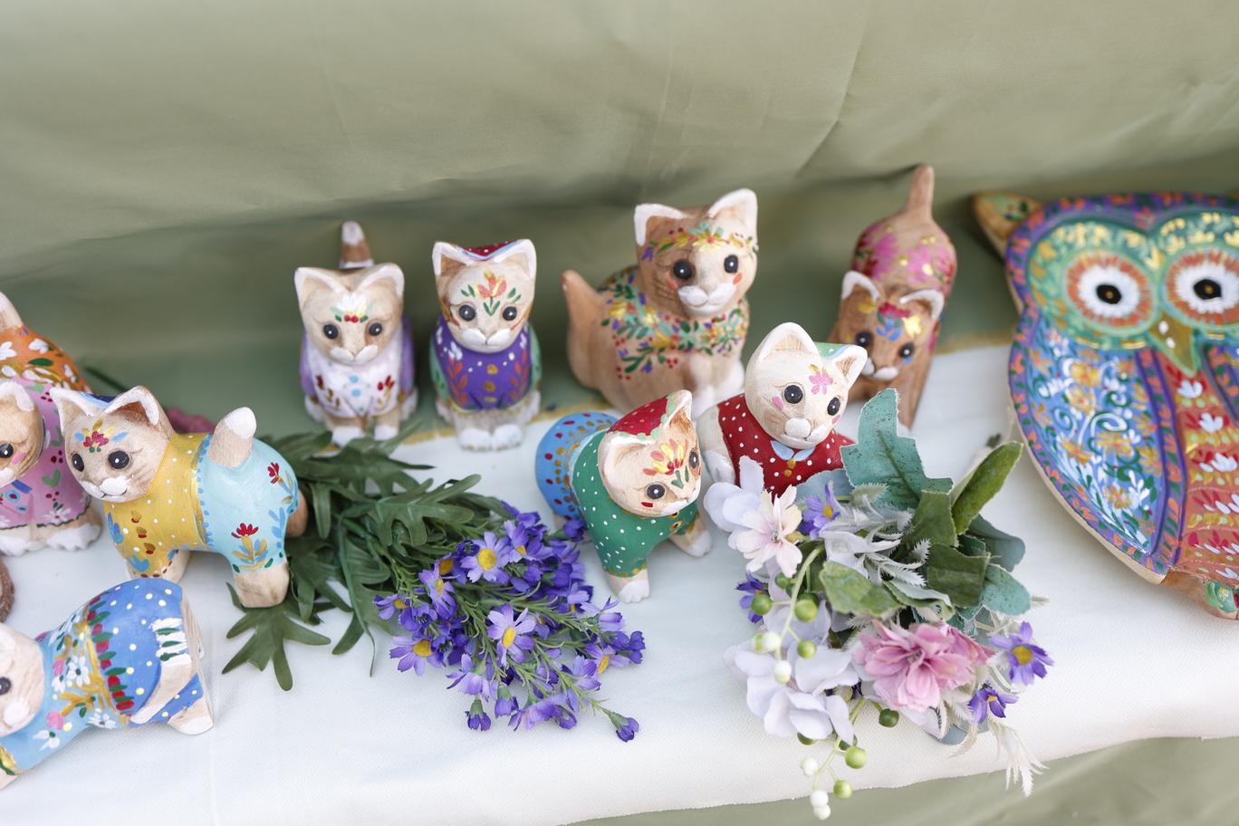 貨品種類繁多,大部分都是由親自手作,每個都是獨一無二。(劉韻瑩攝)