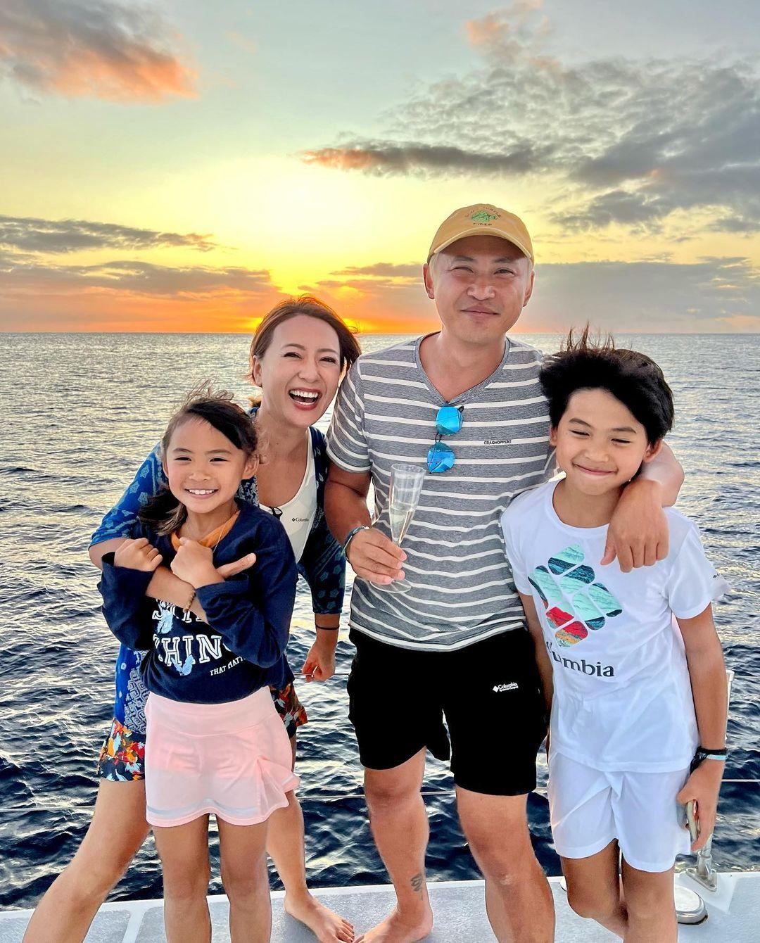 梁芷珮與老公一家4口遊歷大半個非洲。