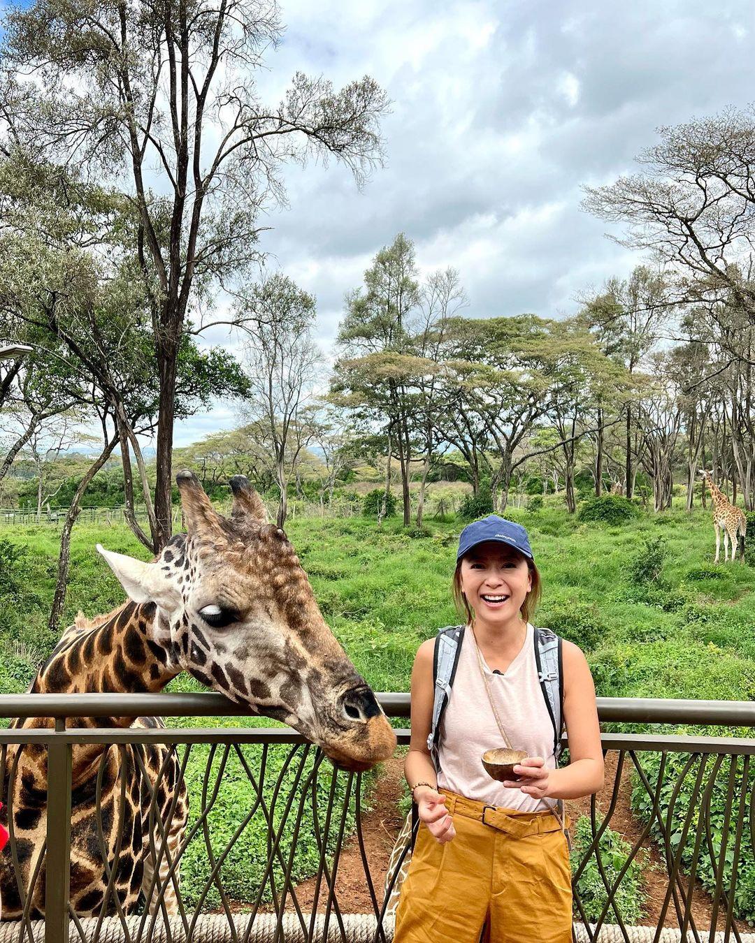 梁芷珮與老公一家4口遊歷大半個非洲。