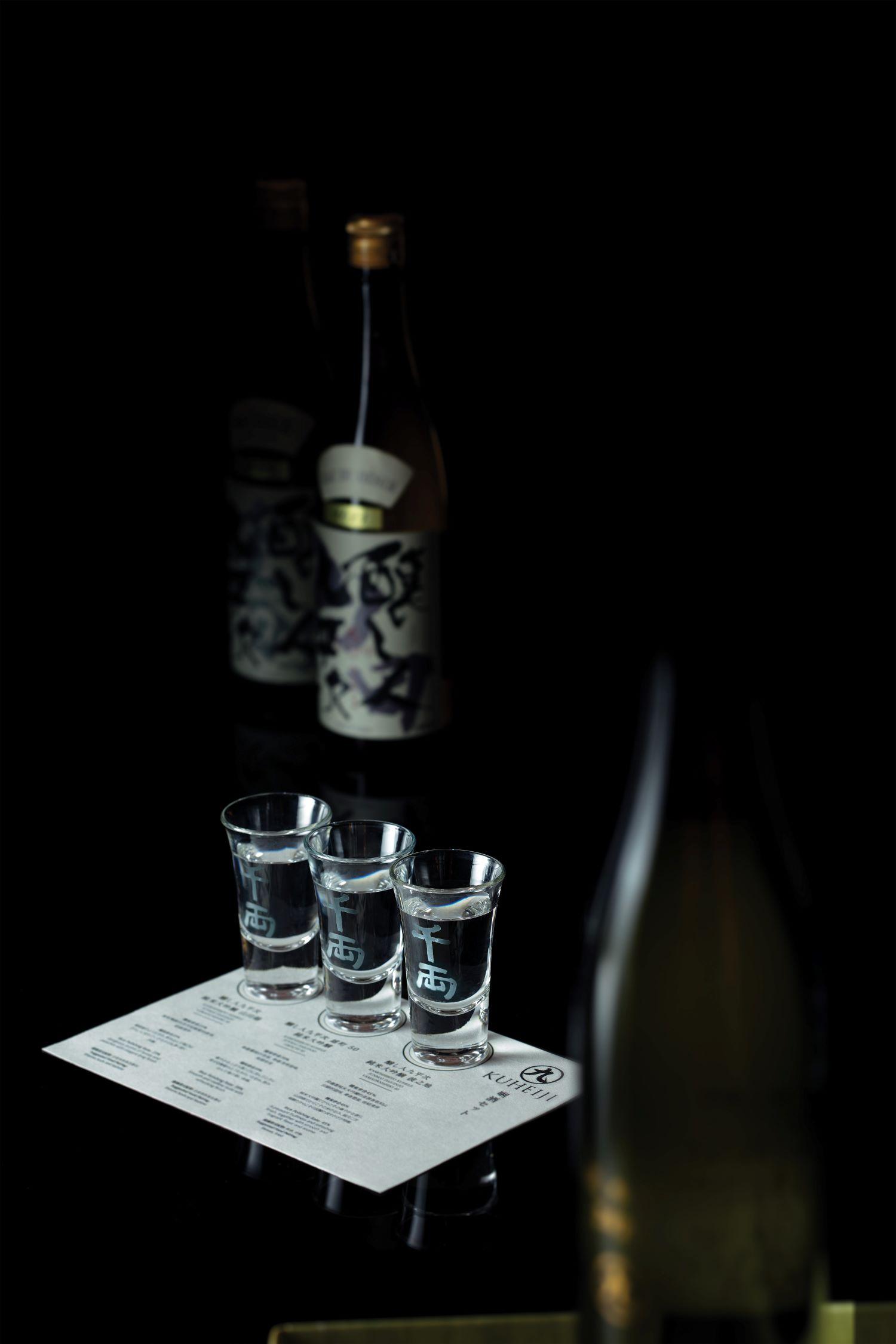 千両推出「季節性限定清酒」供食客按照個人口味挑選,分別有醸人九平次「EAU DU DÉSIR」純米大吟釀山田錦、醸人九平次純米大吟釀雄町、醸人九平次純米大吟釀彼之地及醸人九平次清酒體驗。