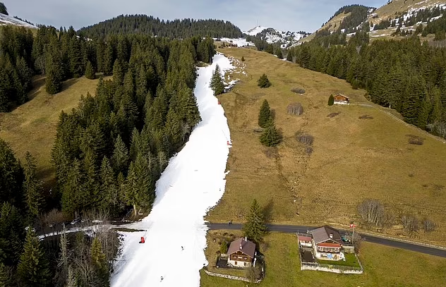 瑞士維拉爾(Villars-sur-Ollon)一個滑雪場。(美聯社)