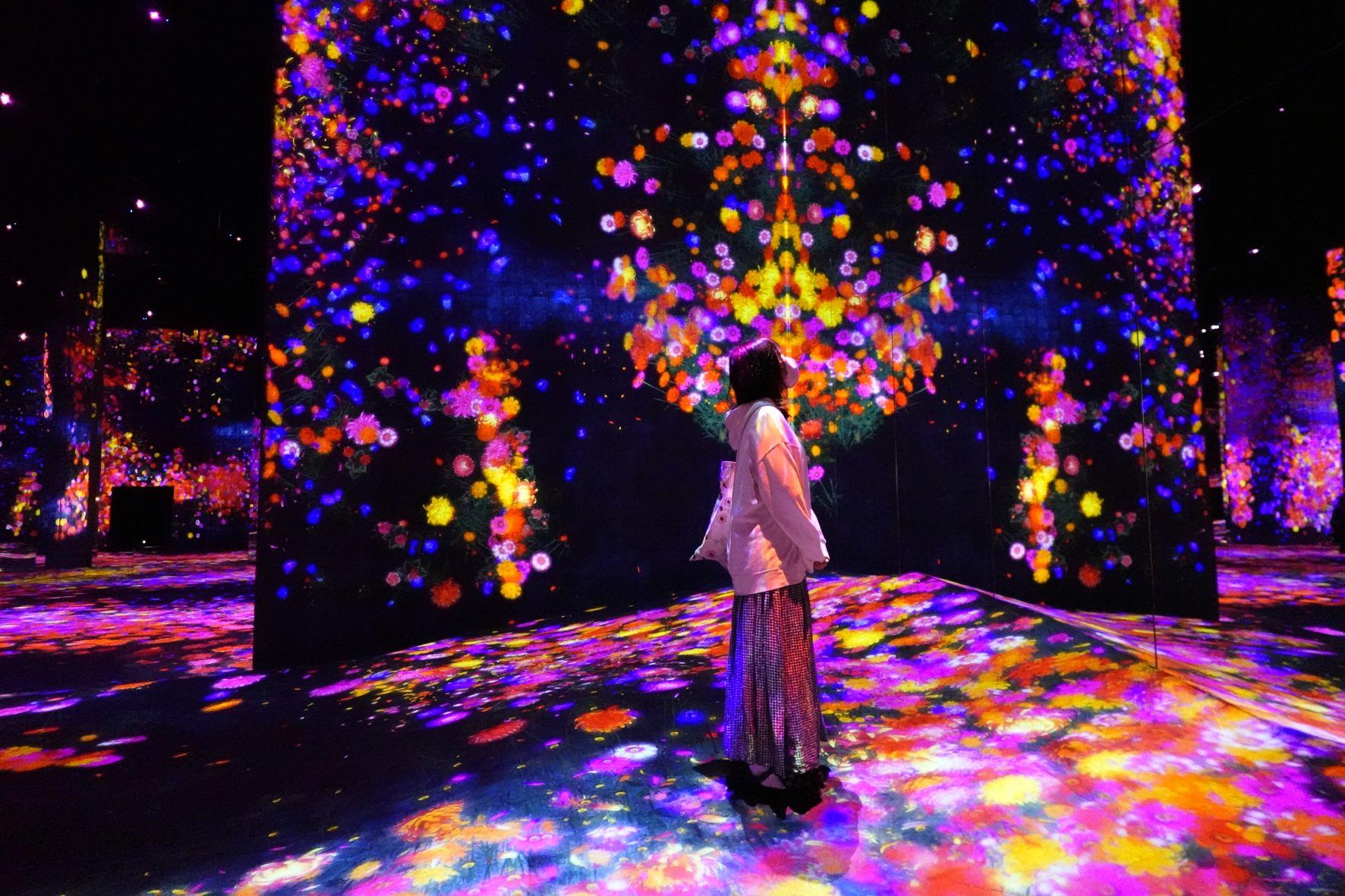 「花與人的窪谷:迷失、沉浸與重生」展區