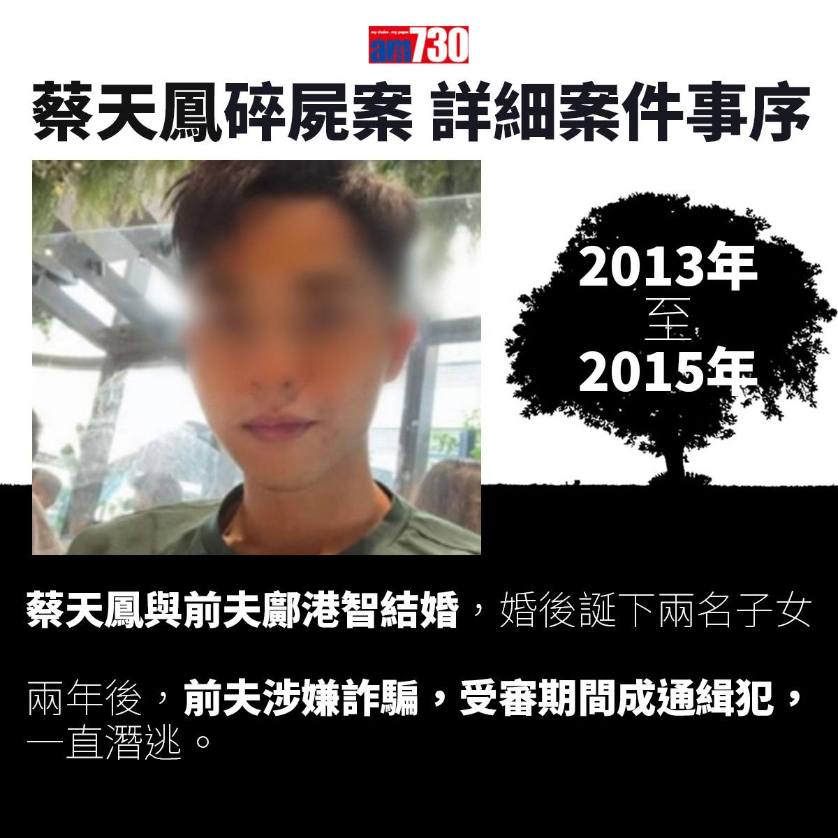 蔡天鳳碎屍案|一文睇清蔡天鳳遇害始末 案件時序一覽