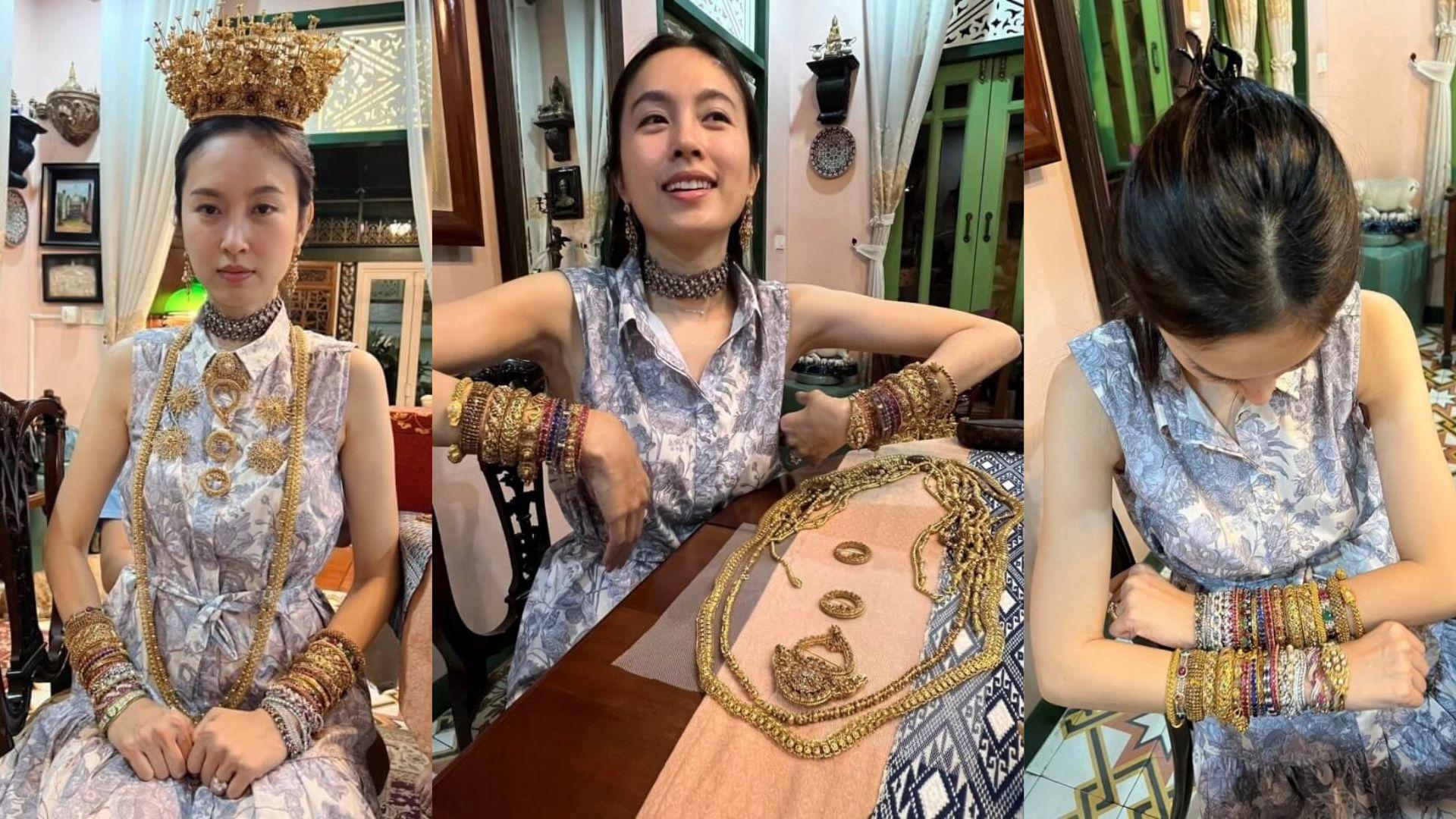 變性藝人Poyd日前辦嫁妝大曬行頭。
