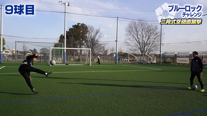 松井在第9次試射就成功。(影片截圖)