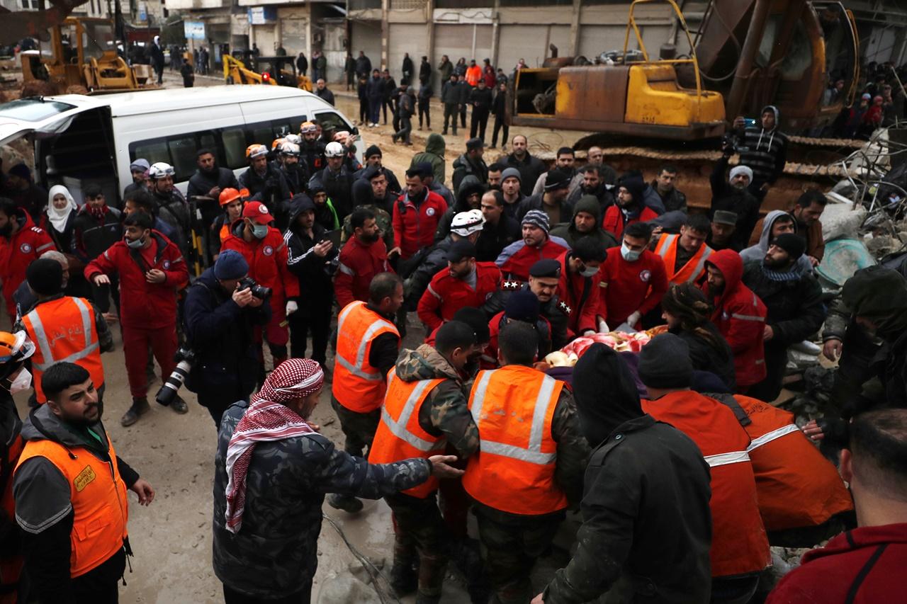 敘利亞救援人員。(AP)