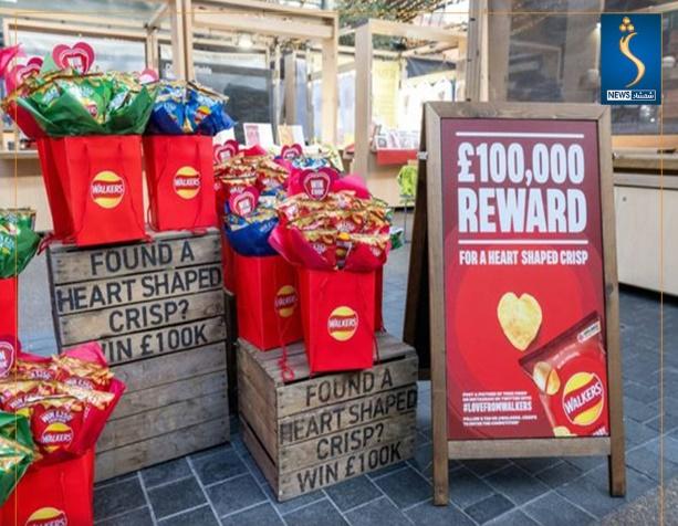 Walkers薯片於12月底開始舉辦「尋找最美愛心洋芋片」活動。(網上圖片)