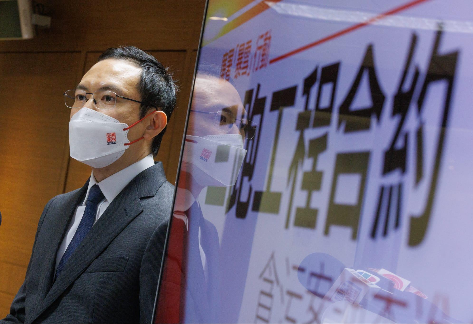 廉署就機場三跑貪污案起訴多8人。(蘇文傑攝)