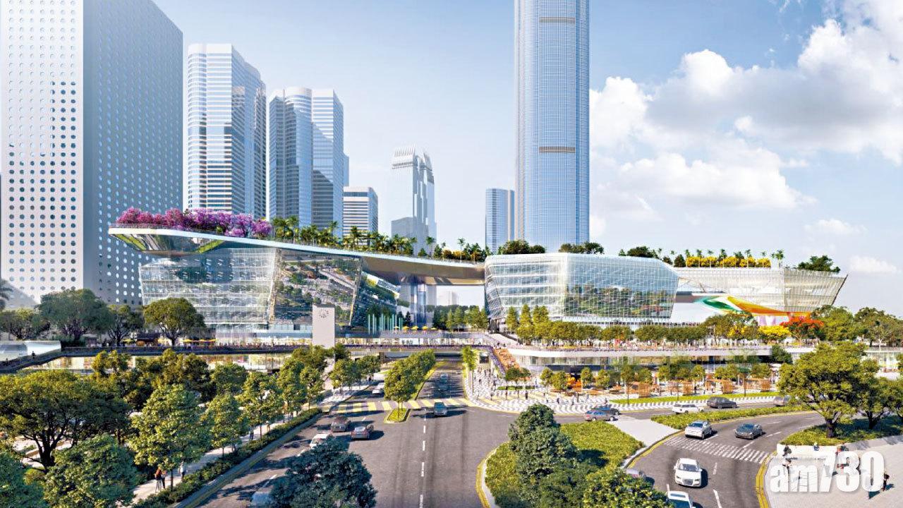 中環新海濱3號用地中標設計方案概念圖。