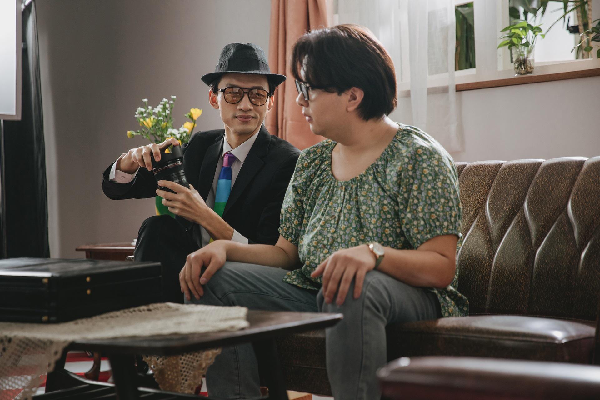 陳湛文、肥腸重演《國產零零漆》經典場面。