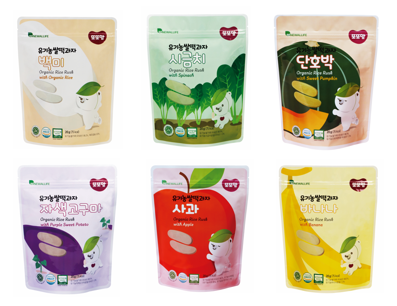 Renewallife Ddoddoma有機米牙仔餅/有機米條│攤位:A01 原價:$100/8件 場內優惠價:$32