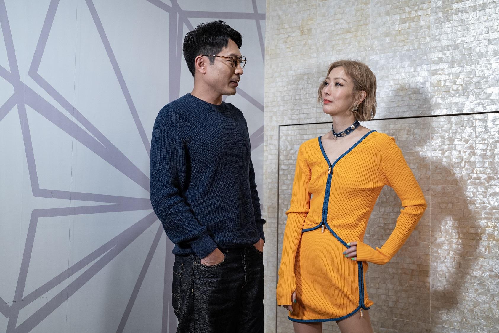 鄭秀文與陸駿光在電影《流水落花》初次合作,默契十足。(陳奕釗攝)