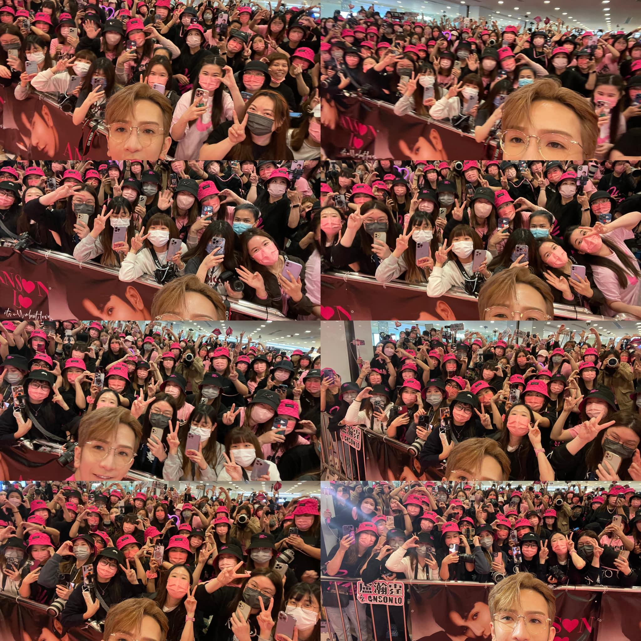 教主在「Our First Date」活動,興奮自拍與神徒合照。(IG圖片)